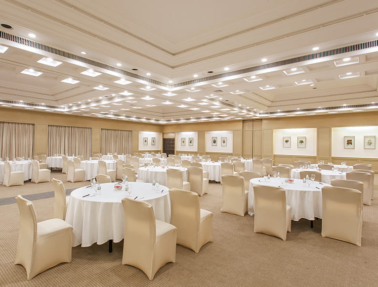 Well Decorated Banquet Hall At The Trident Hotel Chennai.