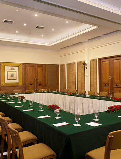 Asha Mahal meeting room at Trident Udaipur, a 5 star hotel in Udaipur suitable for professional events.