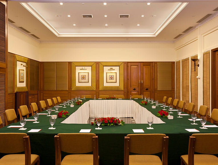 Asha Mahal venue at Trident Udaipur, a 5 star hotel in Udaipur perfect for boardroom-style meetings.