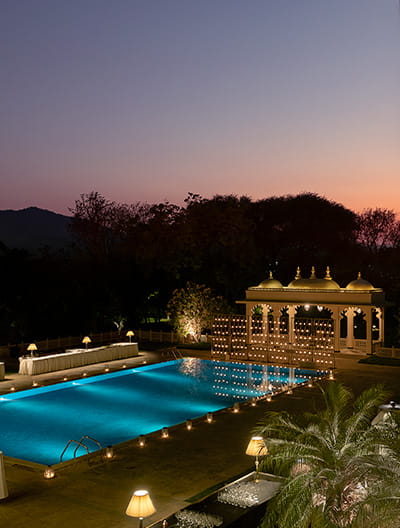 Celebration event space at Trident Udaipur, a 5 star hotel in Udaipur for private and social functions.