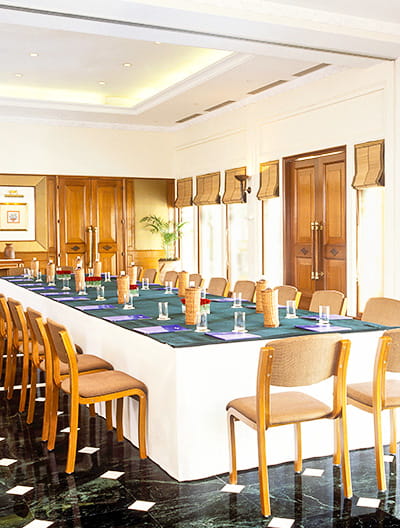 Professional meeting space at Trident Udaipur, a 5 star hotel in Udaipur offering conference facilities.