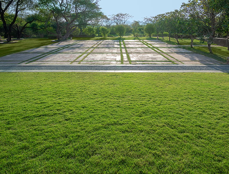 Theme deck lawn at Trident Udaipur, a 5 star hotel in Udaipur offering scenic outdoor venues.